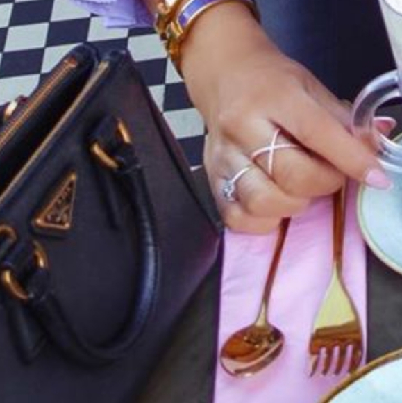 X criss cross ring Swarovski - Picture 4 of 8